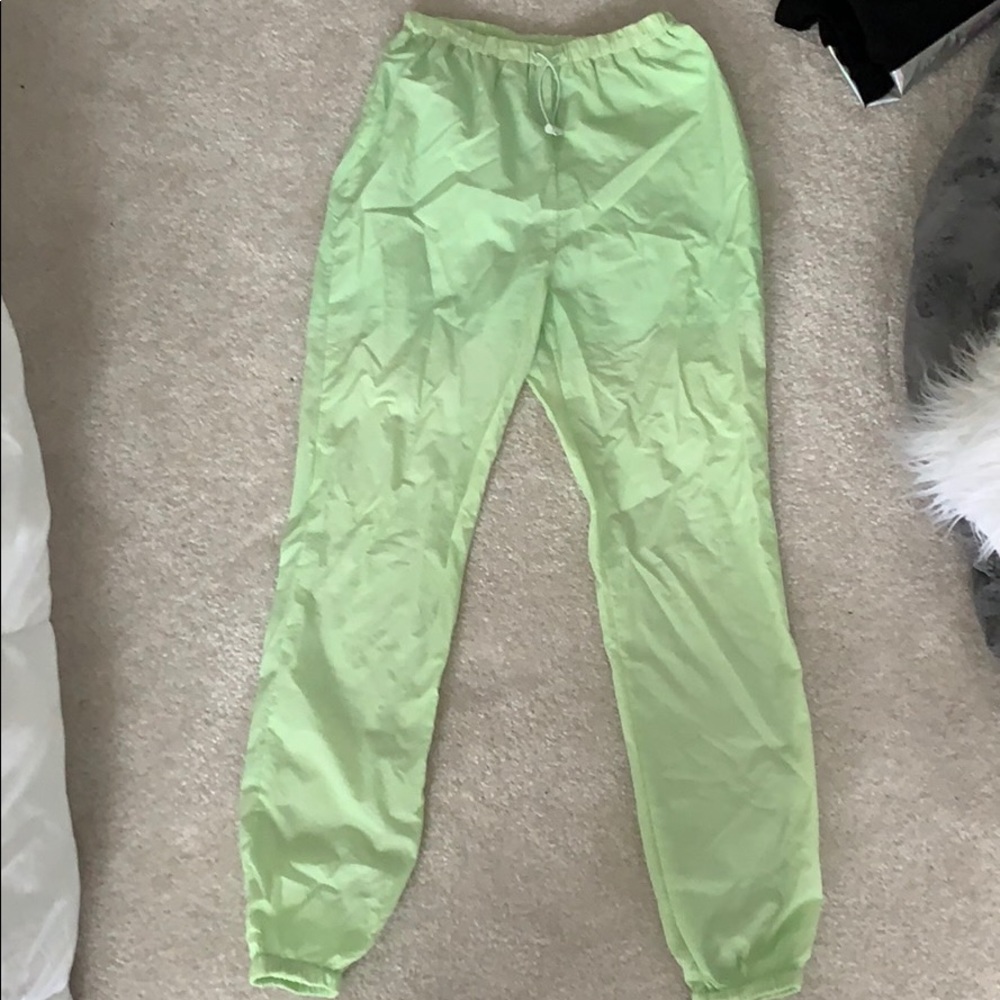 Lime green pants